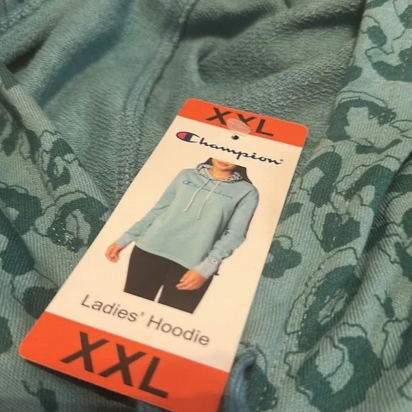 Champion Teal Hoodie XXL - Picture 5 of 5